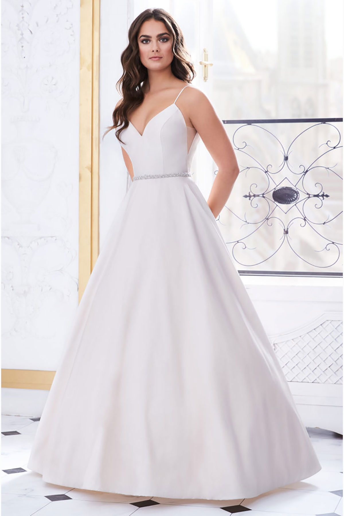 dupioni wedding dress